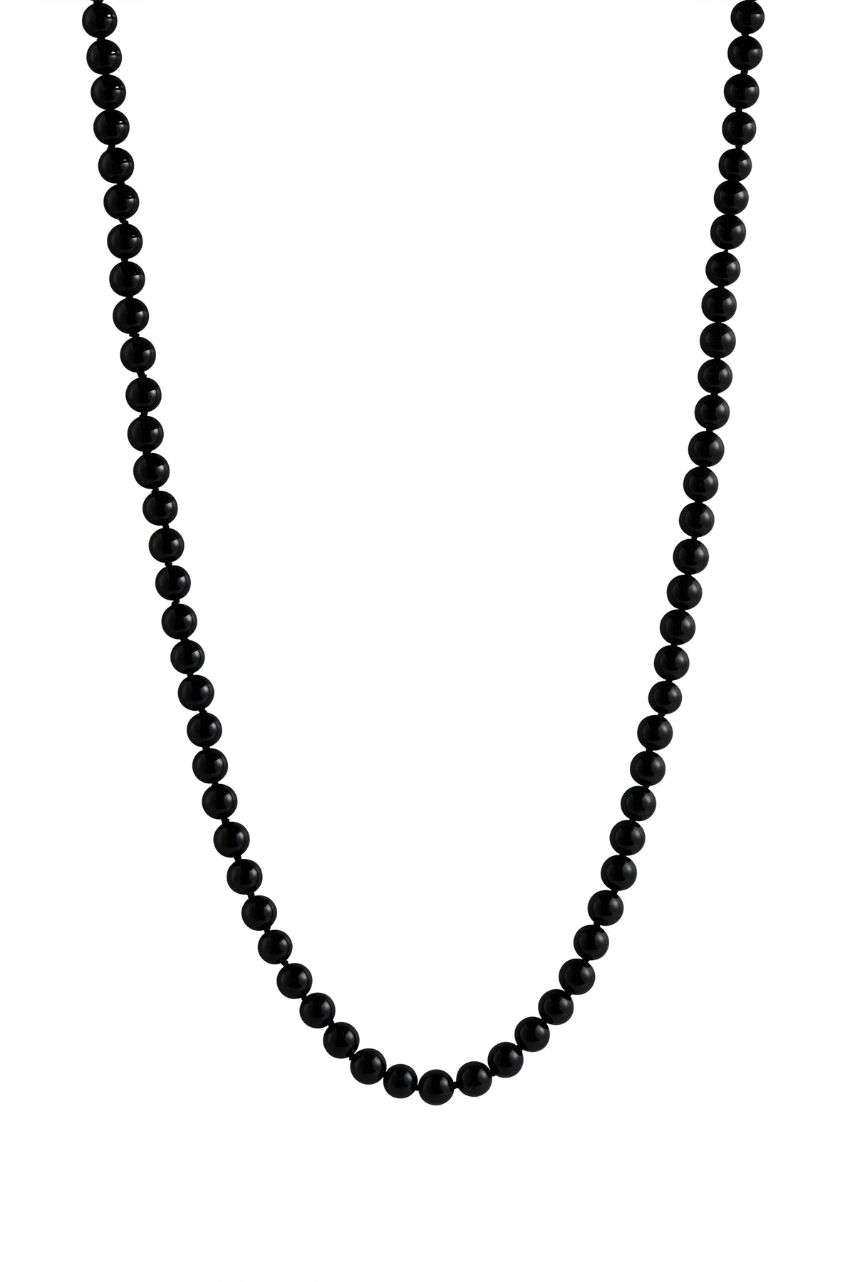 LISBETH JEWELRY - CLASSIC LONG BEAD NECKLACE - BLACK TOURMALINE