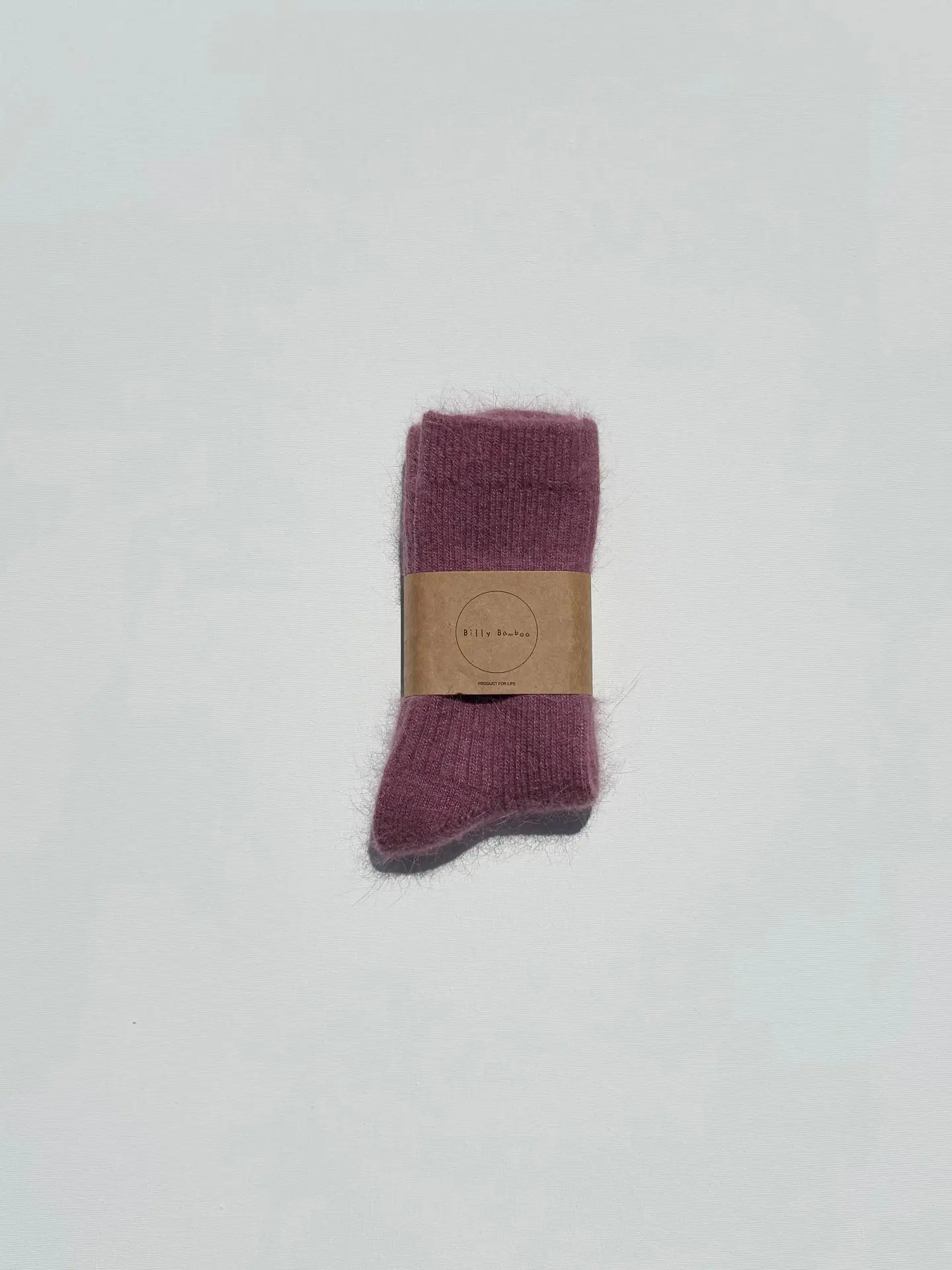 BILLY BAMBOO - CHAUSSETTES ANGORA - SNOW PASTEL