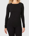 SWEDISH STOCKINGS - HAUT HILLEVI - CACHEMIRE NOIR