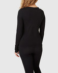 SWEDISH STOCKINGS - HAUT HILLEVI - CACHEMIRE NOIR