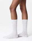 SWEDISH STOCKINGS - BAS EN COTON EDNA - BLANC - PAQUET DE 2