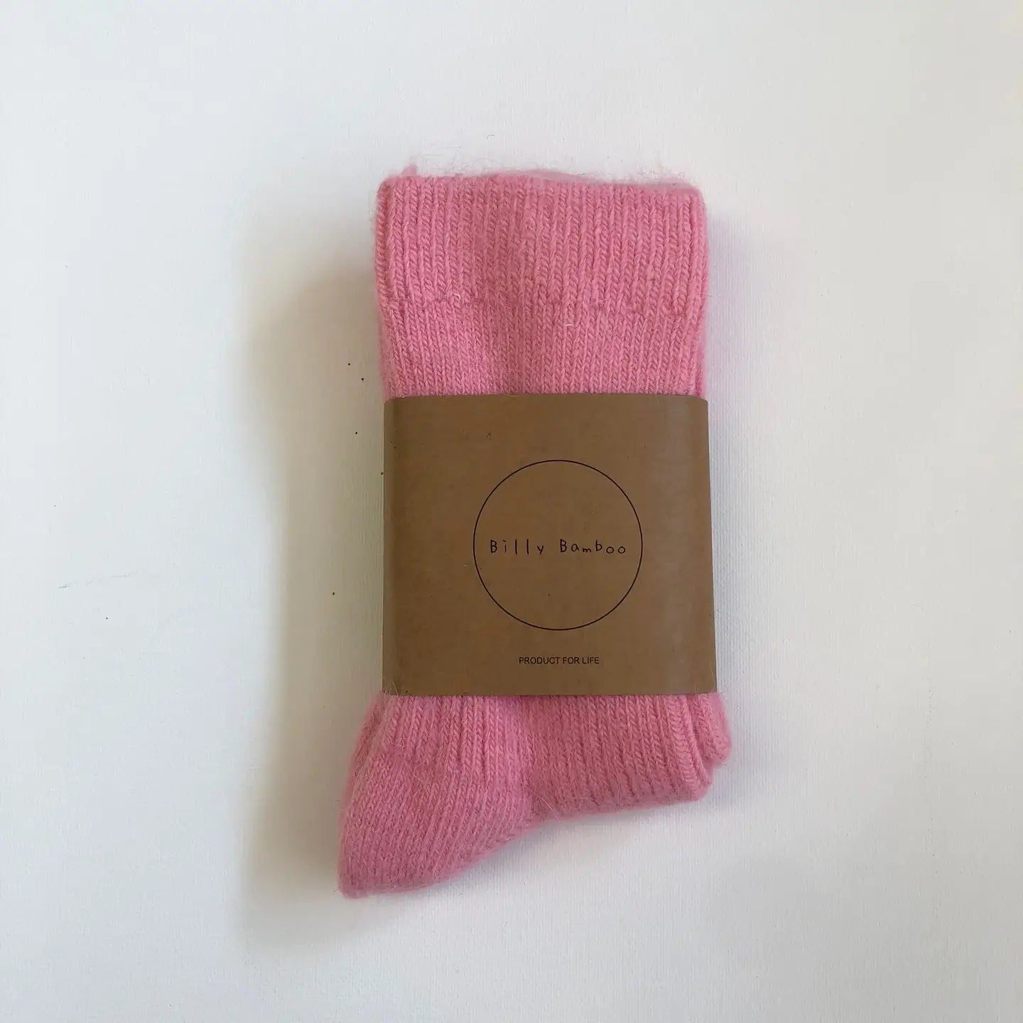 BILLY BAMBOO - CHAUSSETTES ANGORA - SNOW PASTEL