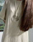 COREY MORANIS - SPIRAL NECKLACE - BROWN