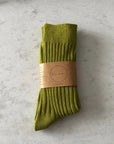 BILLY BAMBOO - CHAUSSETTES HAUTES EN COTON COTELÉ - PASTEL