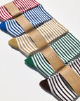 BILLY BAMBOO - CHAUSSETTES HAUTES À RAYURES COULEUR POP