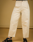 MERCEDES MORIN - BARREL PANTS - IVORY - SS26