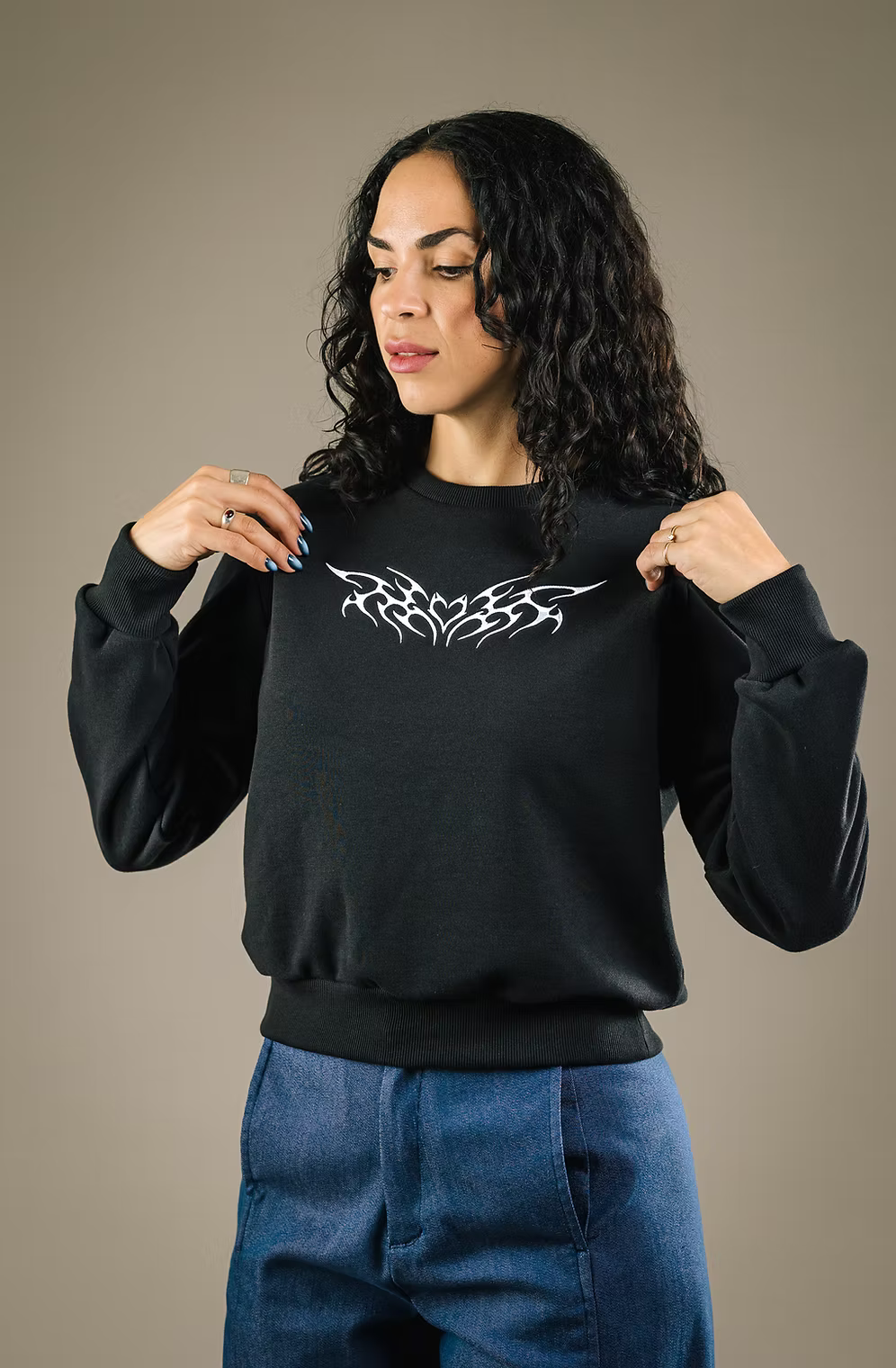 MERCEDES MORIN - CREW SIGIL - BLACK - FW26