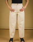 MERCEDES MORIN - BARREL PANTS - IVORY - SS26