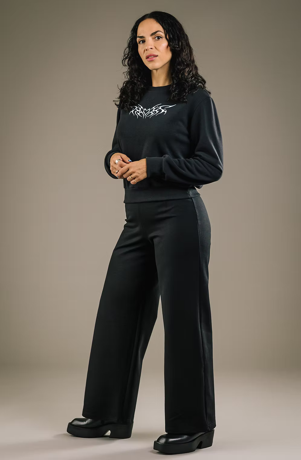 MERCEDES MORIN - FLARE PANTS - BLACK - FW26