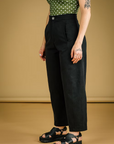 MERCEDES MORIN - BARREL PANTS - BLACK - SS26