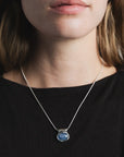 WOLF CIRCUS - IMOGEN NECKLACE - CYANITE BLUE/STERLING SILVER