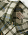 BRIXTON - CHEMISE BOWERY VINTAGE - VERT/BLEU - AH25