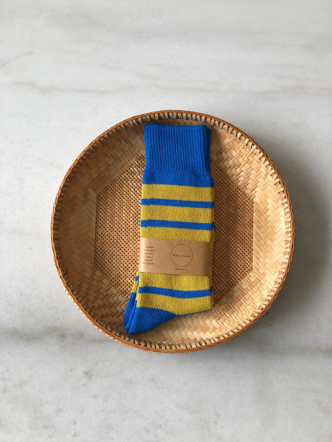 BILLY BAMBOO - CHAUSSETTES HAUTES À RAYURES MAKINO POP