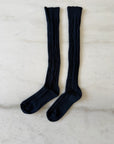 BILLY BAMBOO - CANADIAN COTTON CABLE-KNIT KNEE-HIGH SOCKS