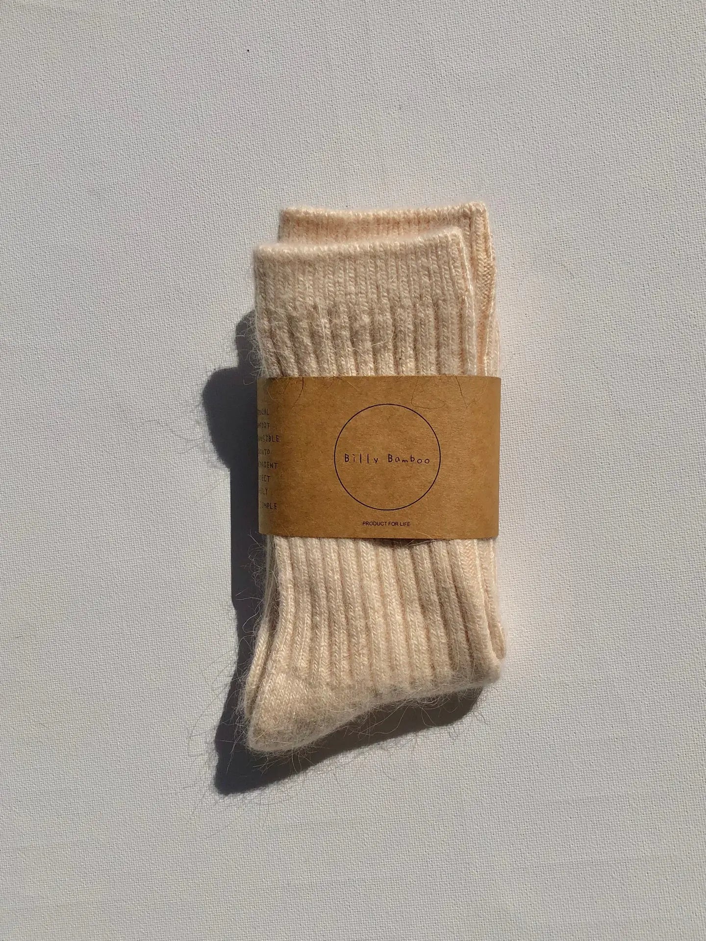 BILLY BAMBOO - CHAUSSETTES EN ANGORA ROYALE - NEUTRE