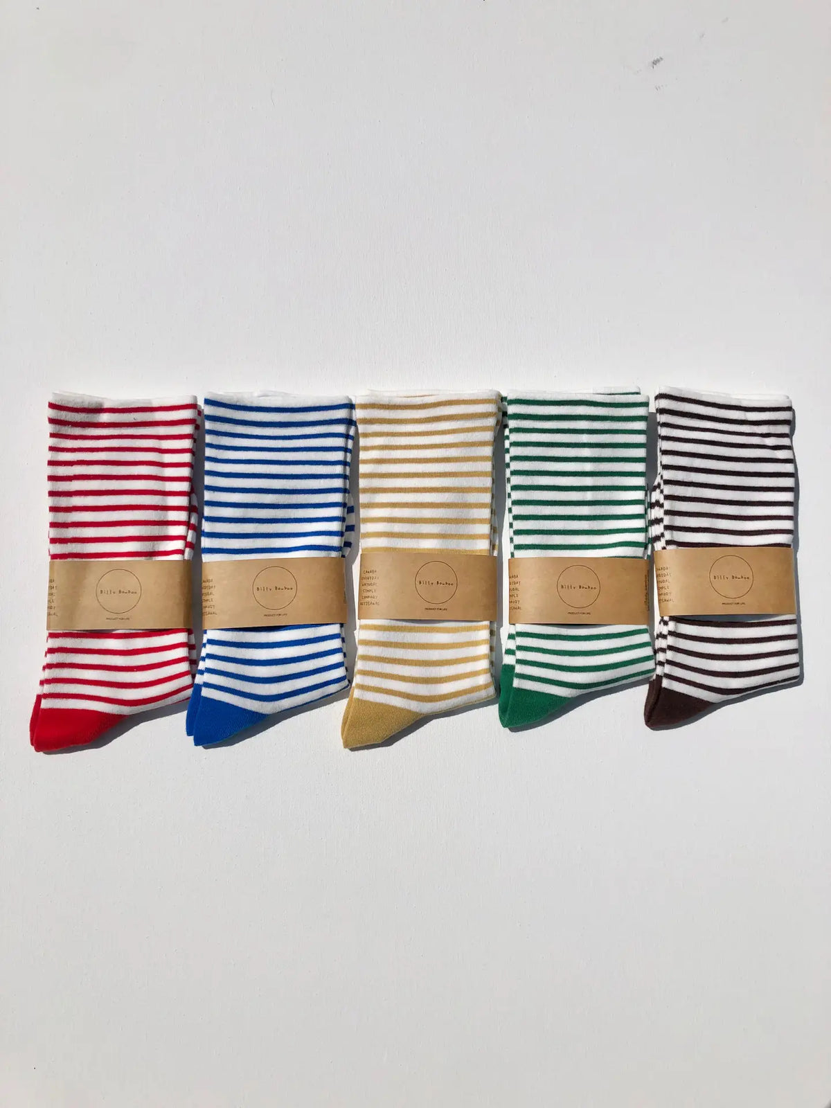 BILLY BAMBOO - CHAUSSETTES HAUTES À RAYURES COULEUR POP