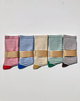 BILLY BAMBOO - CHAUSSETTES HAUTES À RAYURES COULEUR POP