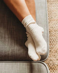 Q FOR QUINN - CHAUSSETTES CÔTELÉES - NATUREL