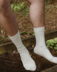 Q FOR QUINN - CHAUSSETTES SANS TEINTURE - NATUREL