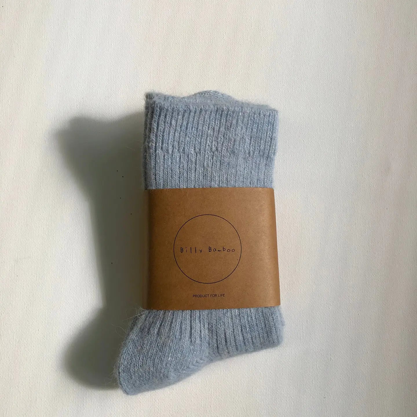 BILLY BAMBOO - CHAUSSETTES ANGORA - SNOW PASTEL
