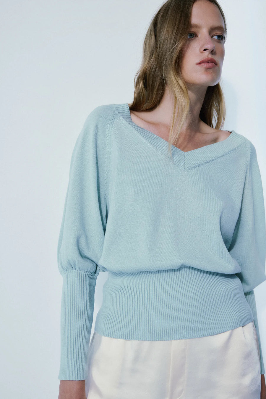 MELISSA NEPTON - ANGIE SWEATER - SPA GREEN - SS24