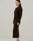 BARE KNITWEAR - CHANDAIL SURI ALPAGA - MÉLASSE - AH25