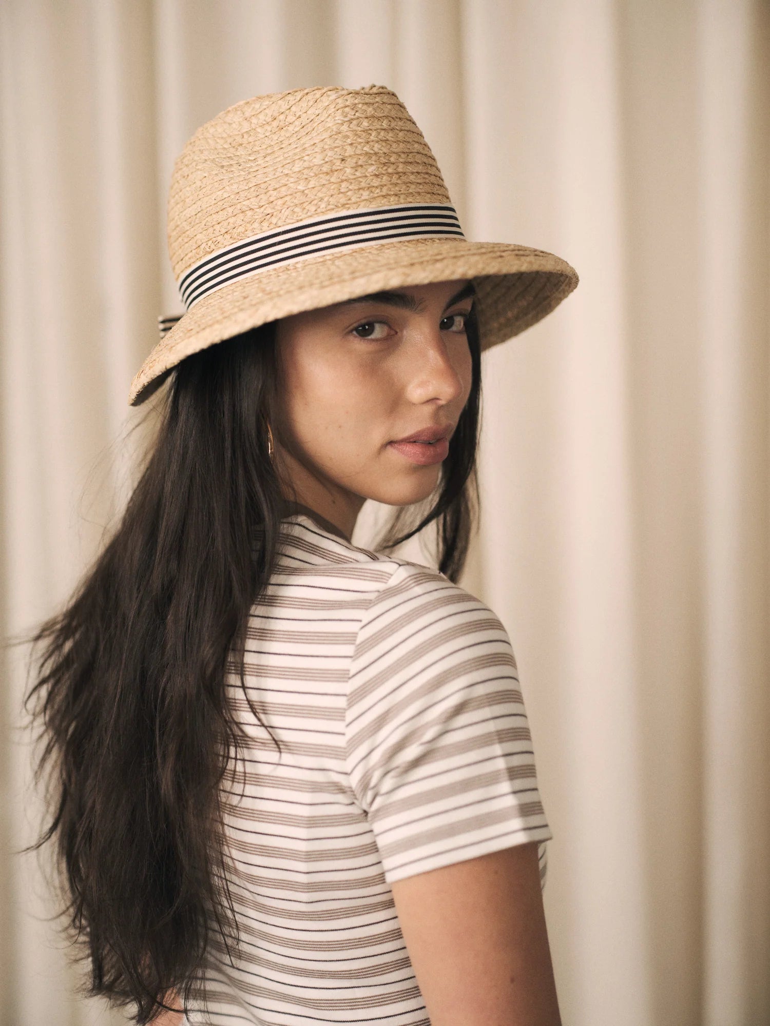 HEIRLOOM - ANEMONE - CHAPEAU FÉDORA EN PAILLE