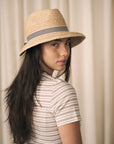 HEIRLOOM - ANEMONE - CHAPEAU FÉDORA EN PAILLE