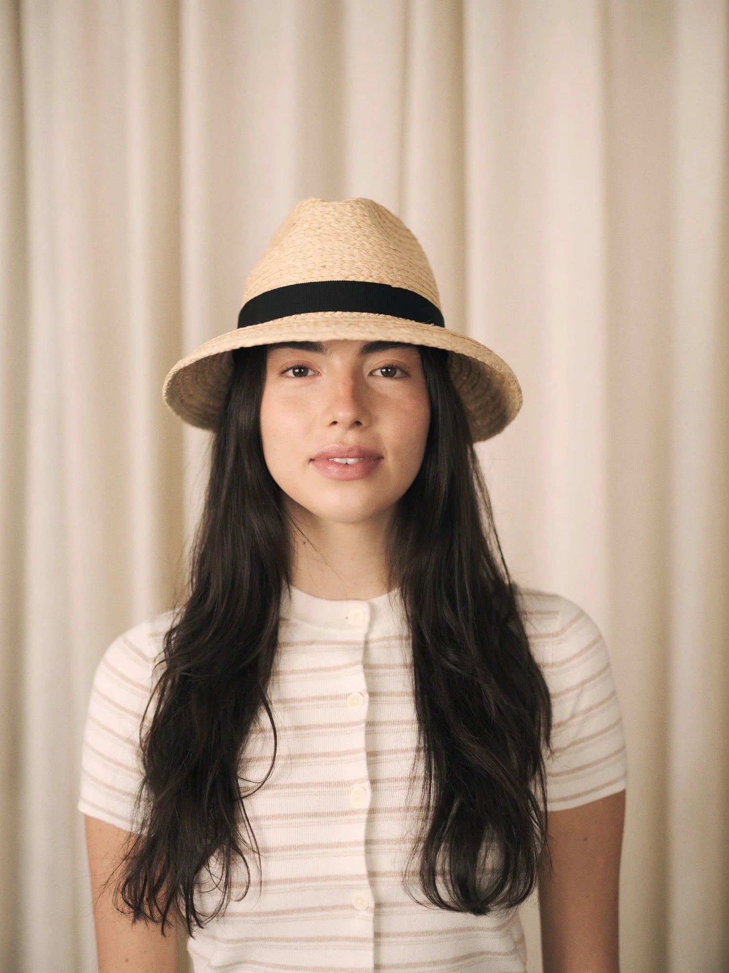 HEIRLOOM - ANEMONE - CHAPEAU FÉDORA EN PAILLE