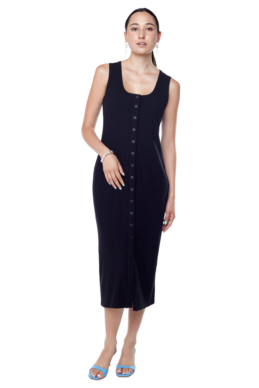 ANNIE 50 - ROBE CHAUDE BRISE - NOIR - PÉ23