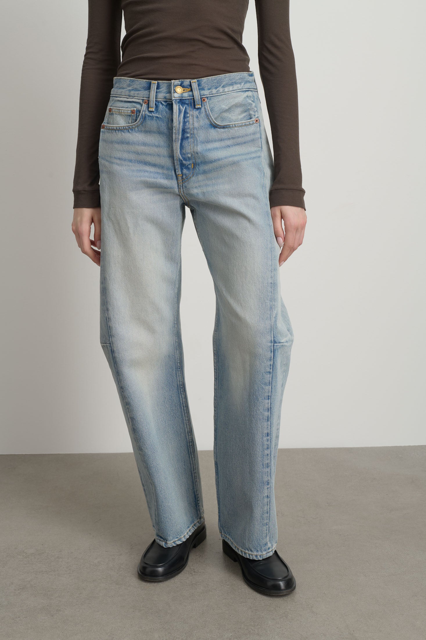 B SIDES - SLIM LASSO JEANS - ART WASH