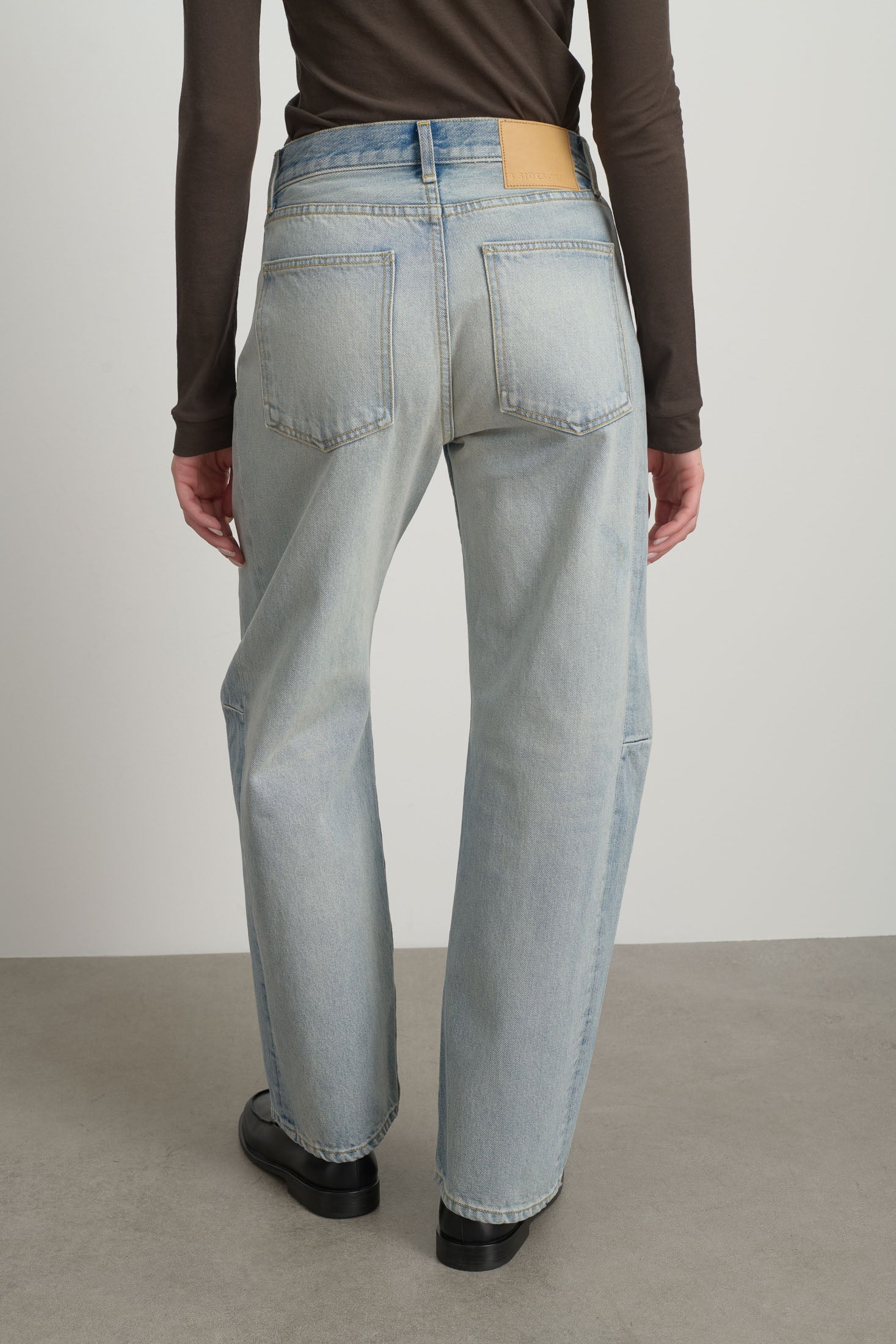 B SIDES - SLIM LASSO JEANS - ART WASH