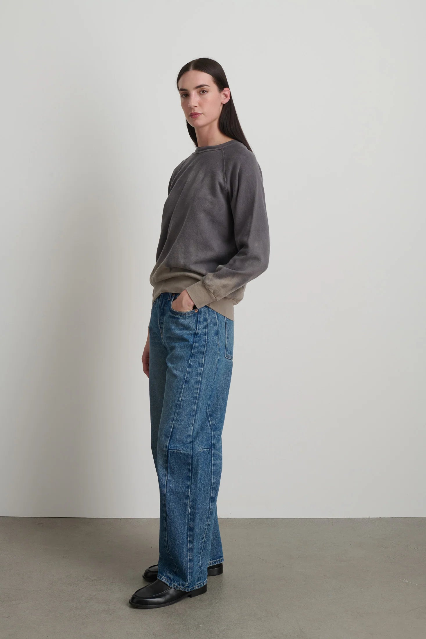 B SIDES - JEANS SLIM LASSO - VISTA BLUE