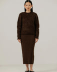 BARE KNITWEAR - CHANDAIL SURI ALPAGA - MÉLASSE - AH25