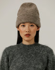 BARE KNITWEAR - TUQUE ANDES ALPAGA - FAWN FONCÉ - AH25