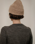 BARE KNITWEAR - RIB BEANIE - BABY ALPACA - FW26