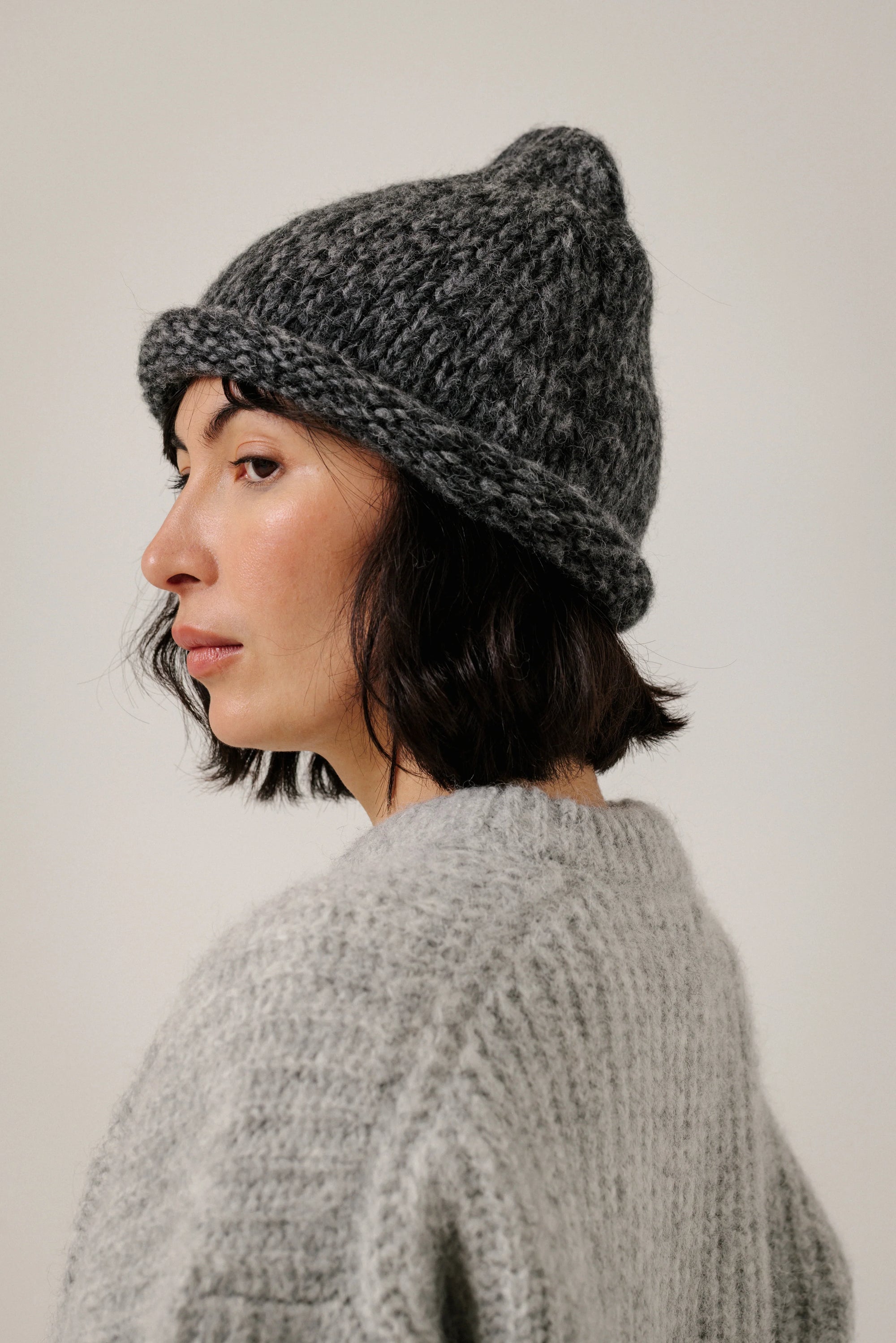 BARE KNITWEAR - TUQUE ROULÉ - BÉBÉ ALPAGA - AH26