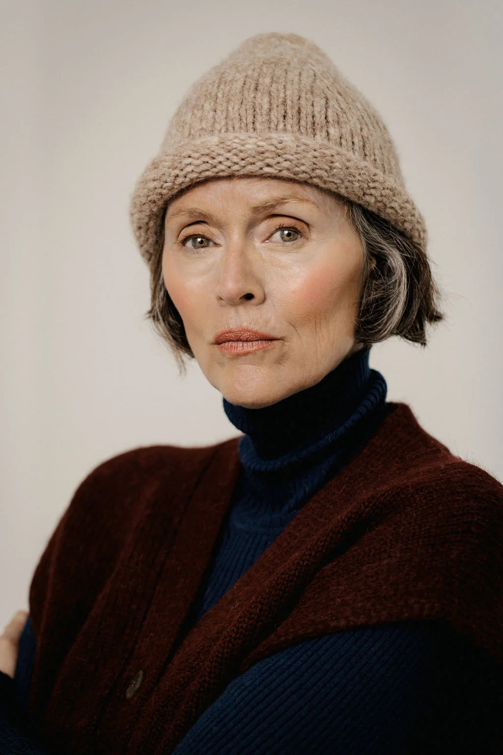BARE KNITWEAR - TUQUE ROULÉ - BÉBÉ ALPAGA - AH26