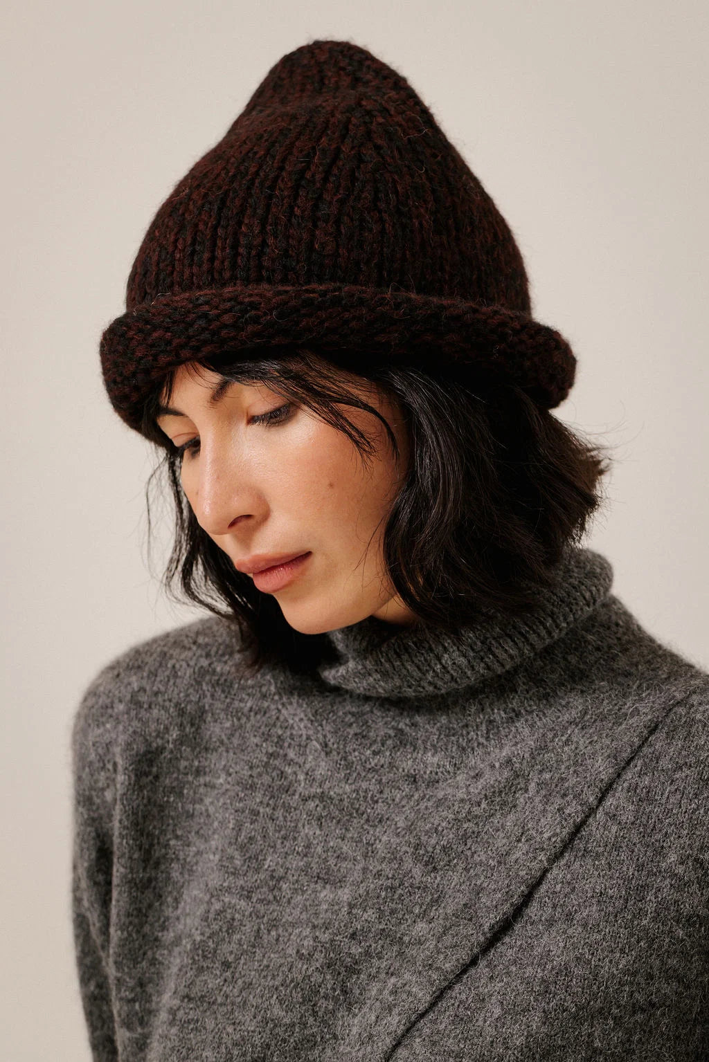 BARE KNITWEAR - TUQUE ROULÉ - BÉBÉ ALPAGA - AH26