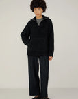 BARE KNITWEAR - CLASSIC BILLY ZIP - BLACK - FW24