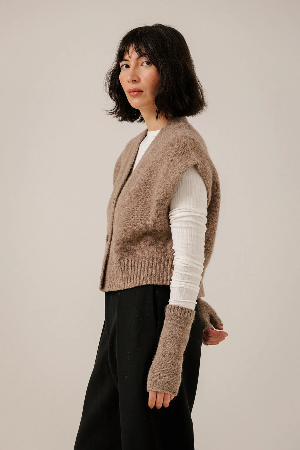 BARE KNITWEAR - MITAINES SANS DOIGTS - BÉBÉ ALPAGA - AH26