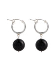 LISBETH JEWELRY - ANNEAUX BOULE TOURMALINE - ARGENT