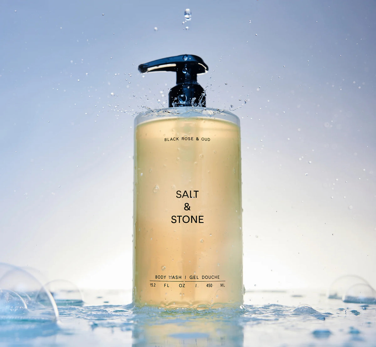 SALT &amp; STONE - NETTOYANT POUR LE CORPS - ROSE NOIRE + OUD
