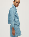 MELISSA NEPTON - MANTEAU CALLI - BLEU PÂLE - PÉ25