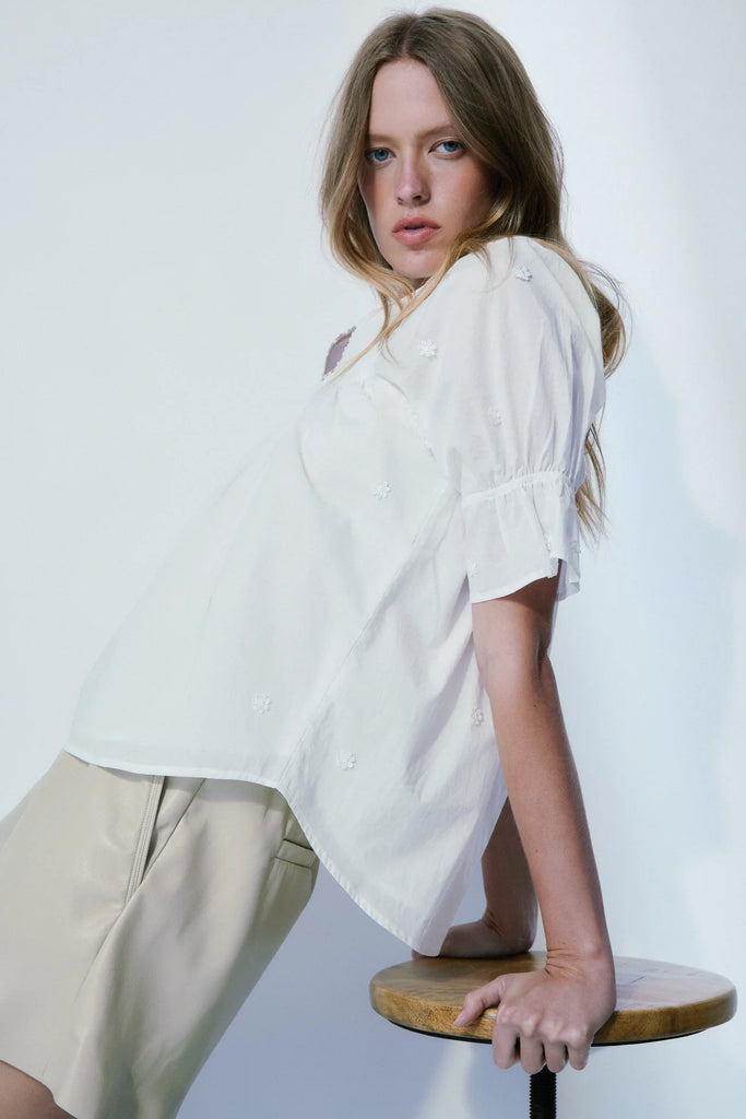 MELISSA NEPTON - CANDICE BLOUSE - OFF-WHITE - SS24