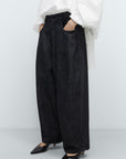 CORDERA - DENIM BAGGY PANTS - BLACK - FW25
