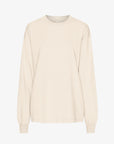 COLORFUL STANDARD - T-SHIRT SURDIMENSIONNÉ MANCHES LONGUES - BLANC IVOIRE