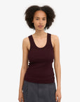 COLORFUL STANDARD - RIB TANK TOP - OXBLOOD