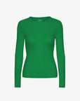 COLORFUL STANDARD - LONG-SLEEVED RIB T-SHIRT - KELLY GREEN