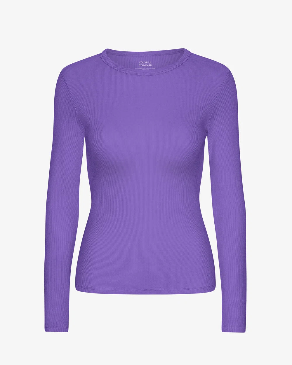 COLORFUL STANDARD - RIBBED LS T-SHIRT - ULTRA VIOLET